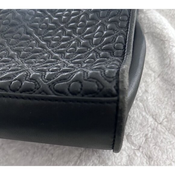 Tory Burch Bryant Medium Black Leather Shoulder Bag With Gold Chain Strap - Picture 4 of 8